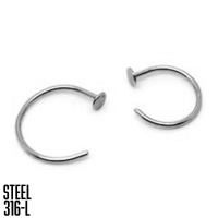 Кольцо в нос Т сталь Кольцо в нос Т сталь